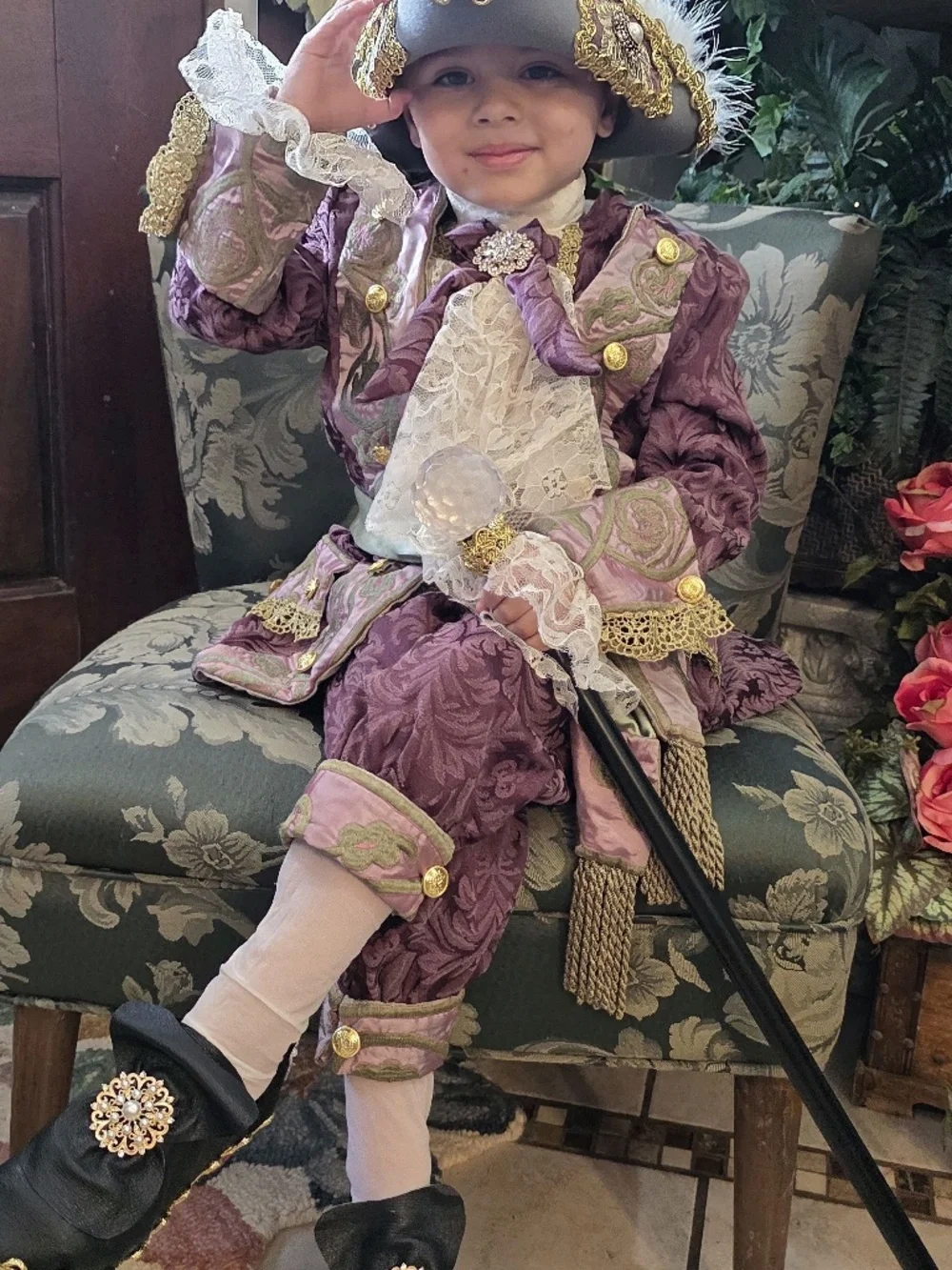 Boys size 4 Versailles inspired outfit
